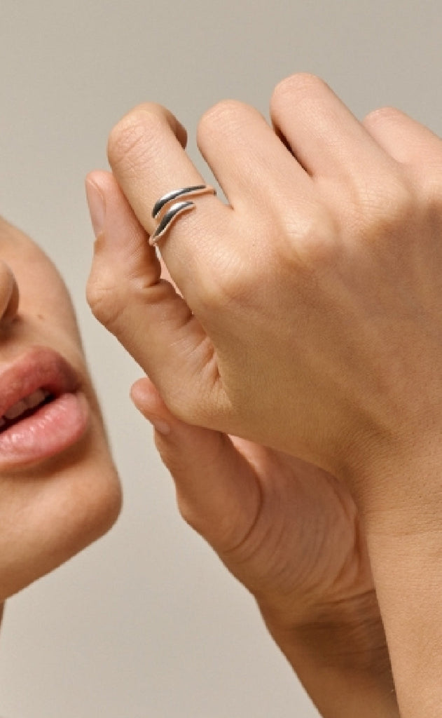 ENAMEL Copenhagen Ring - Vea - Silver Colour