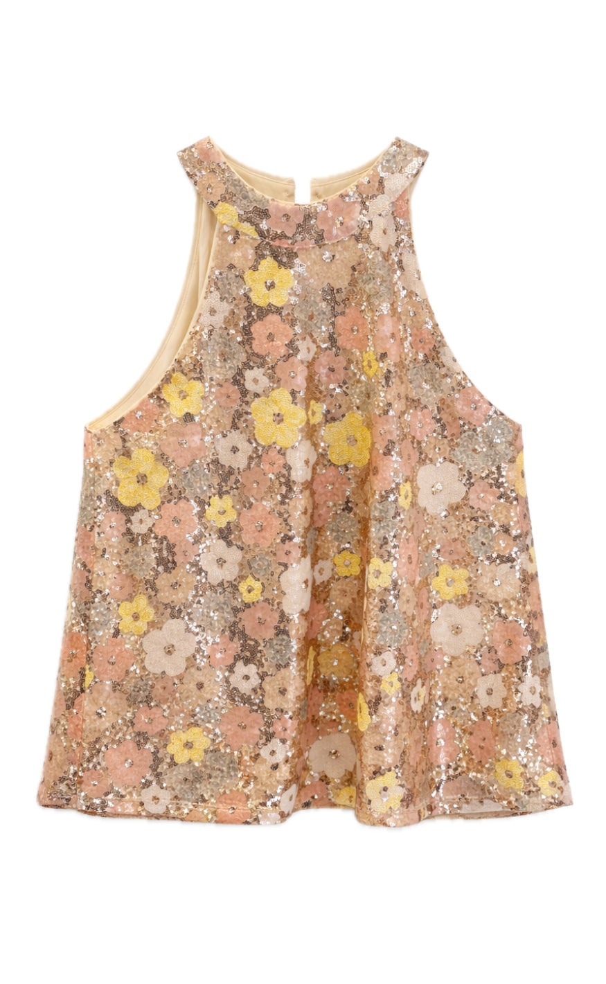 Say INA Copenhagen Topp - Ava - Summer Sequin Flowers