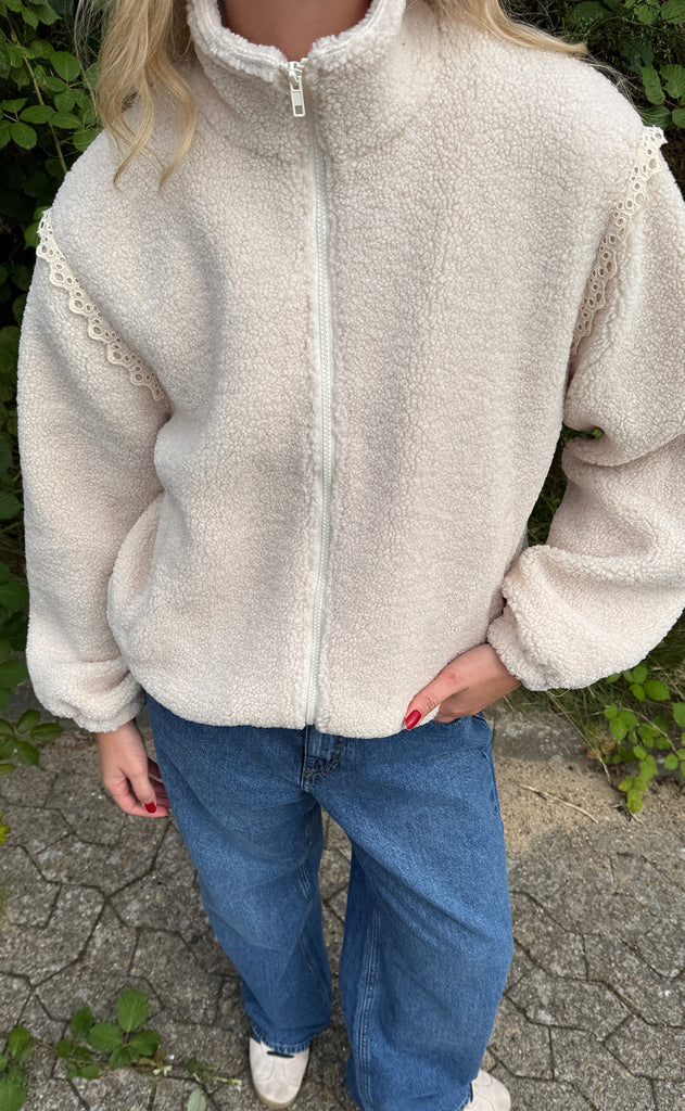 Say INA Copenhagen Fleece Jakke - Fia - Off White