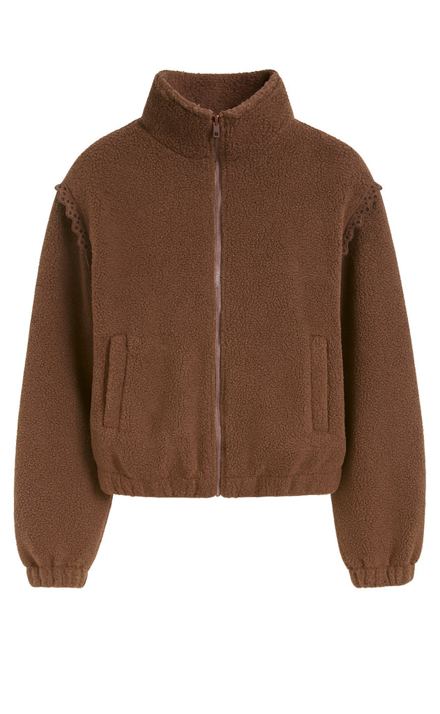 Say INA Copenhagen Fleece Jakke - Fia - Brown