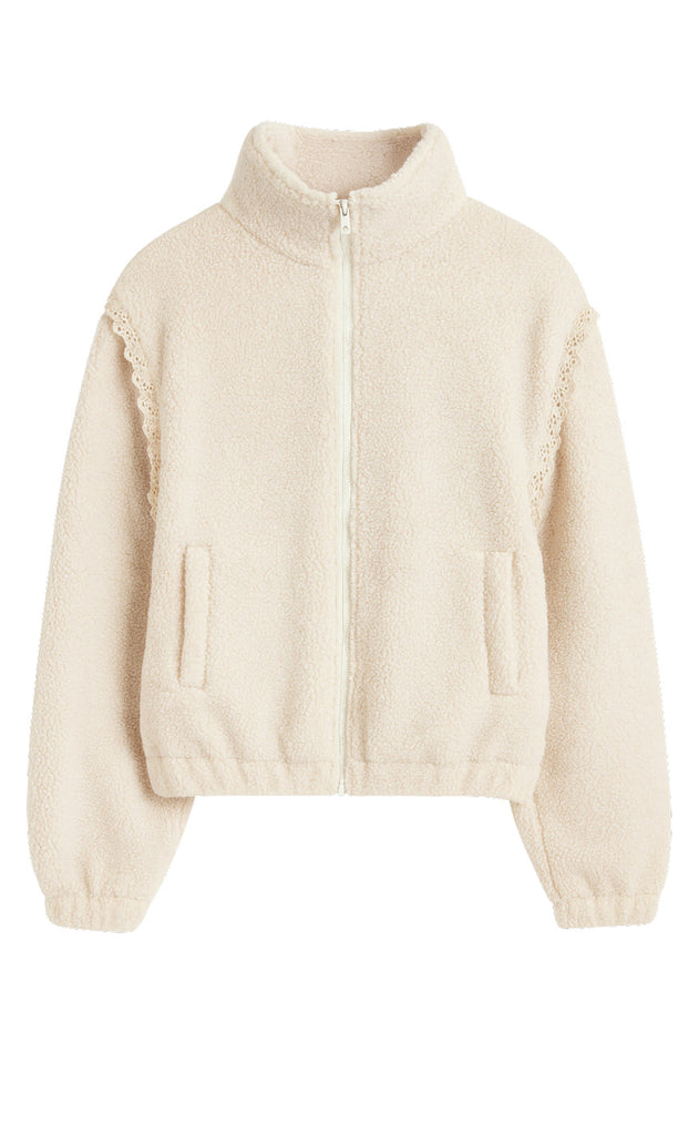 Say INA Copenhagen Fleece Jakke - Fia - Off White