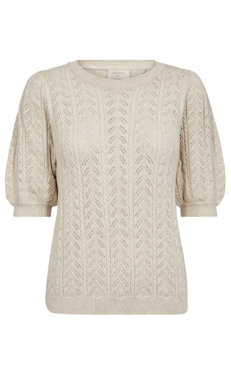 Freequent Bluse - Clarry - Sand Melange