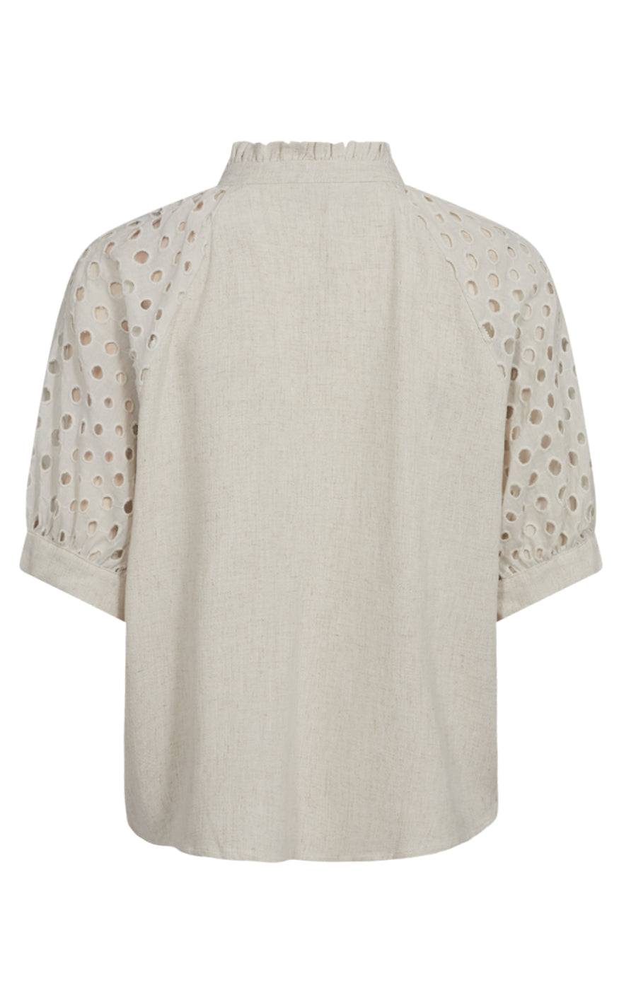 Freequent Bluse - Lara - Moonbeam Melange