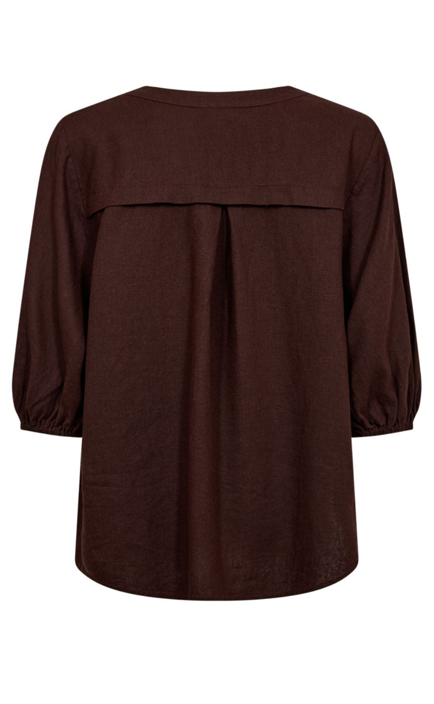 Freequent Bluse - Lava 204290 - Coffee Bean