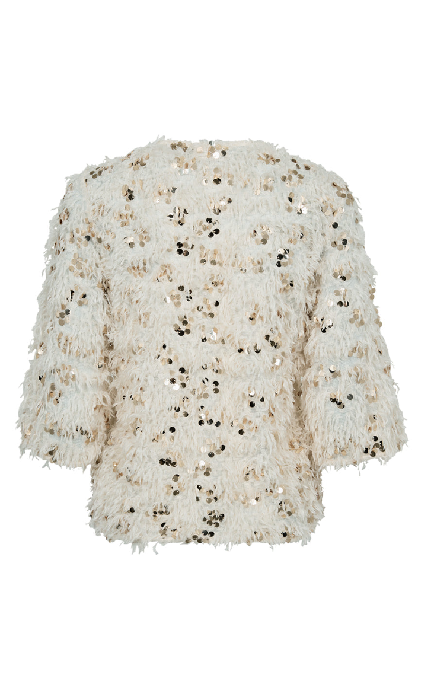 Freequent Bluse - Nolla - Moonbeam w. Gold