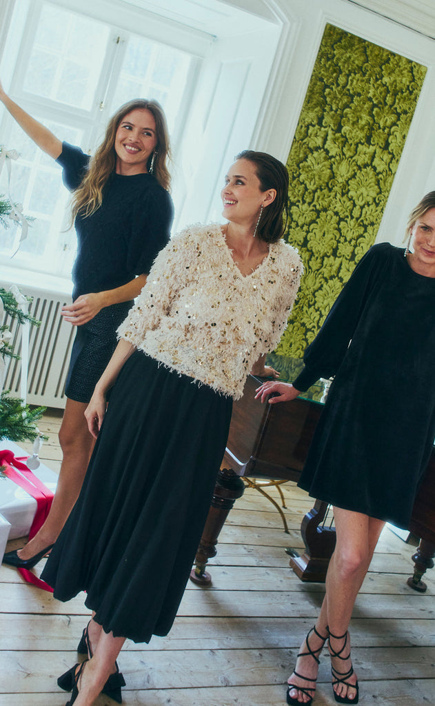 Freequent Bluse - Nolla - Moonbeam w. Gold