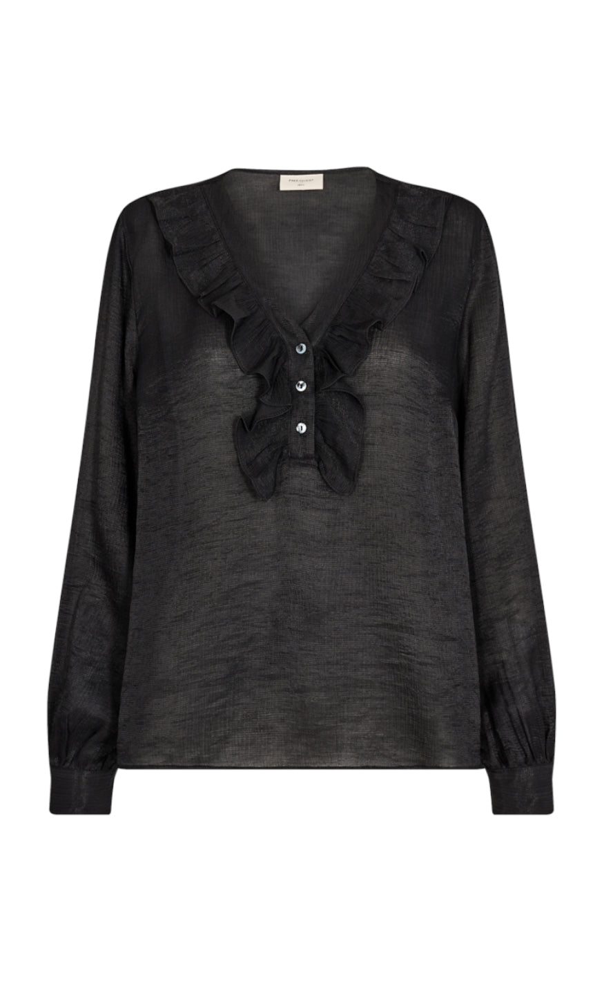 Freequent Bluse - Shila - Black
