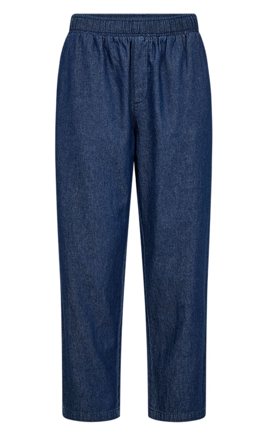 Freequent Bukser - Esronda - Dark Blue Denim