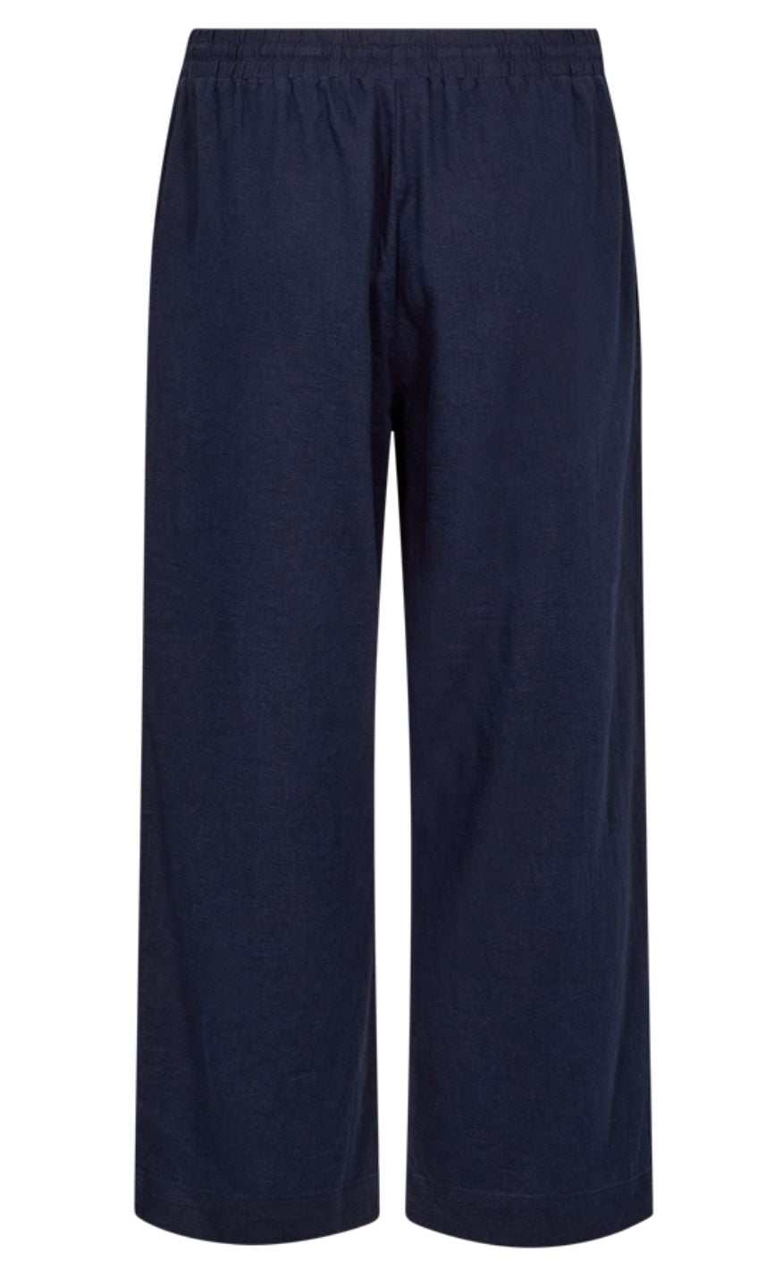 Freequent Bukser - Lava 7/8 - Navy Blazer