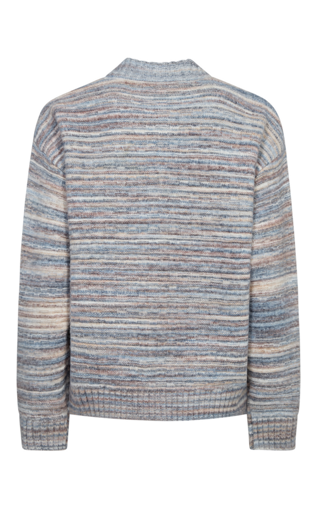 Freequent Cardigan - Grsclas - Star Off-white w. Baby Blue