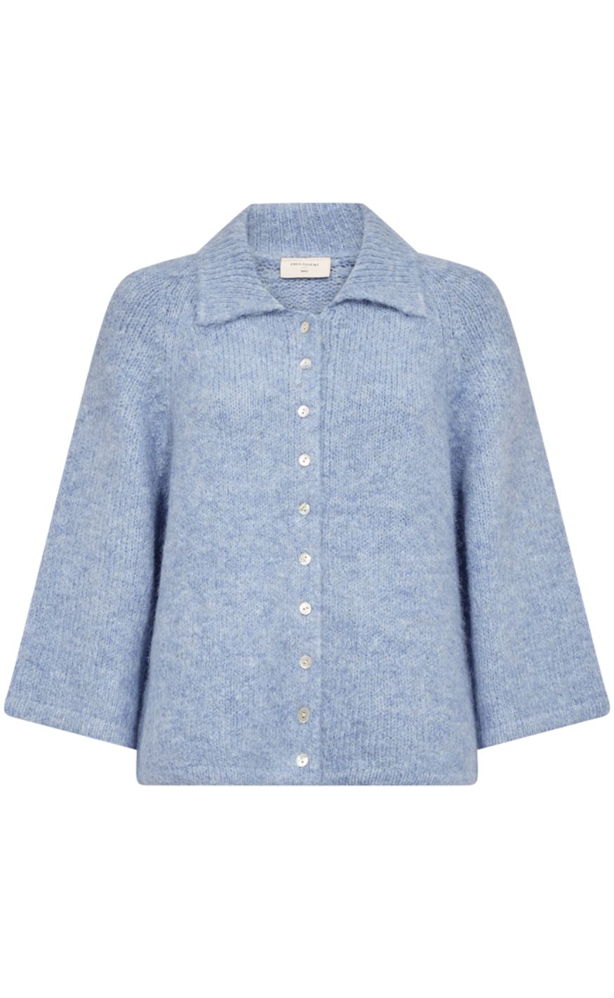 Freequent Cardigan - Grslulu - Vista Blue Melange
