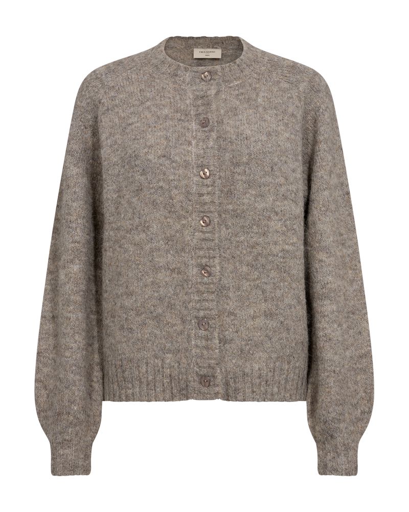 Freequent Cardigan - Louisa - Desert Taupe Melange