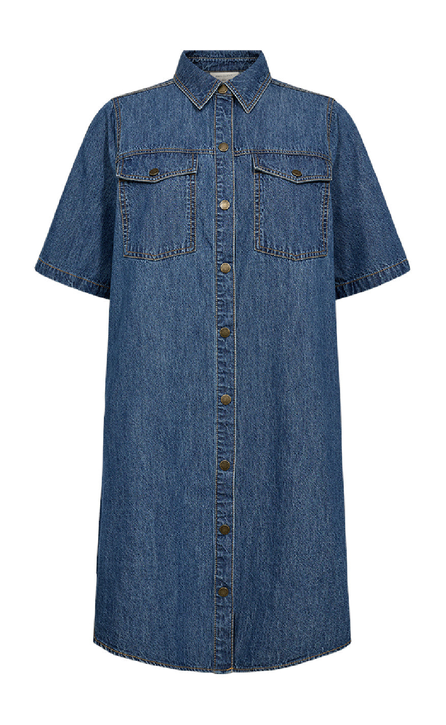 Freequent Kjole - Lisea - Medium Blue Denim