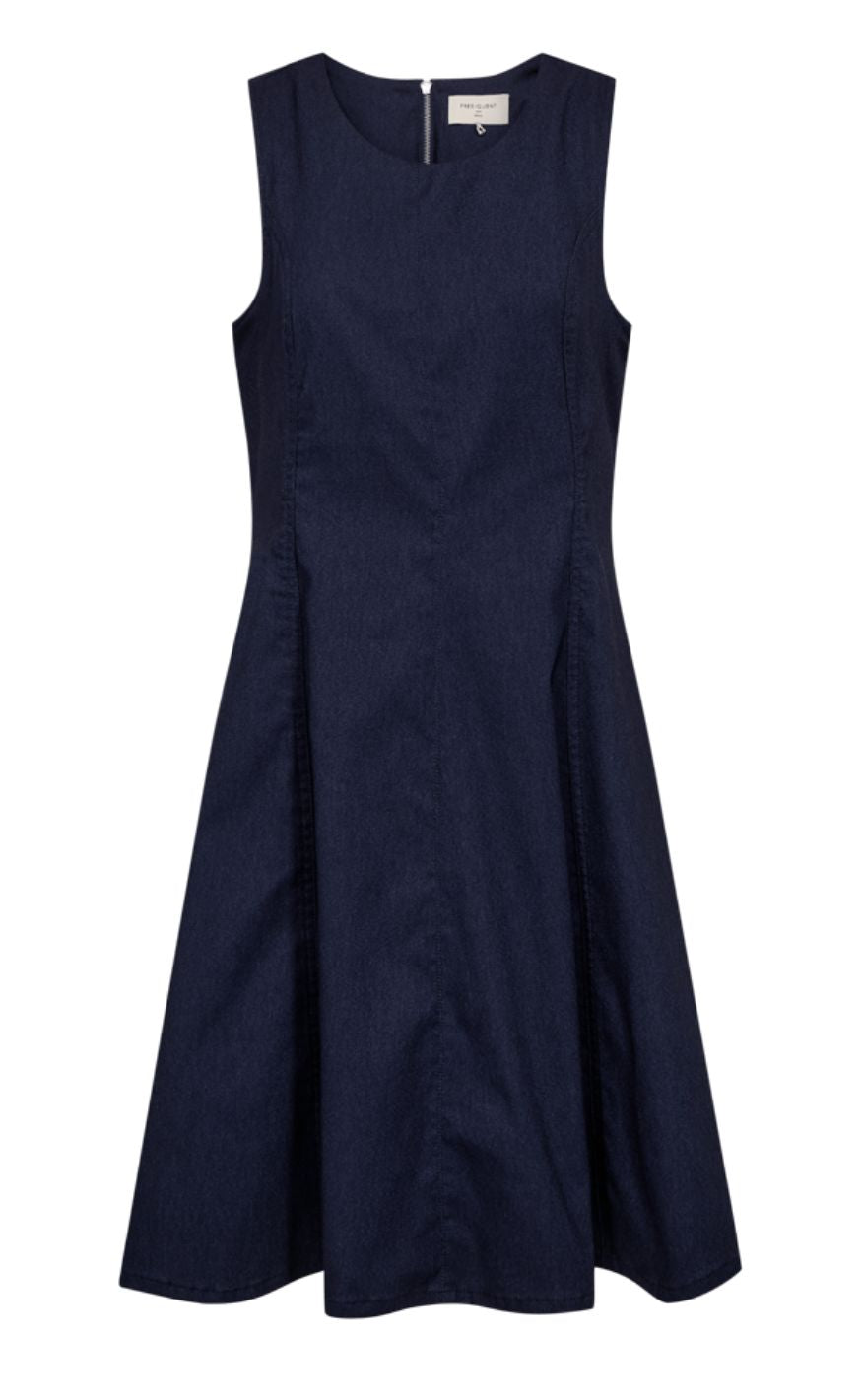 Freequent Kjole - Tonje - Navy Blazer Melange