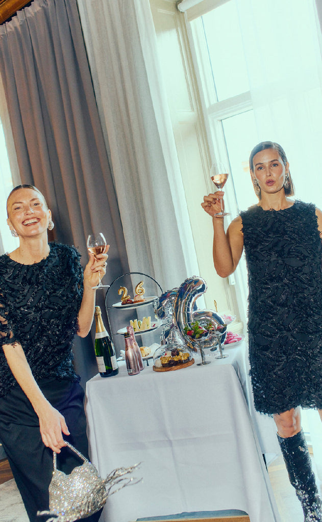 Freequent Kjole - Villa - Black