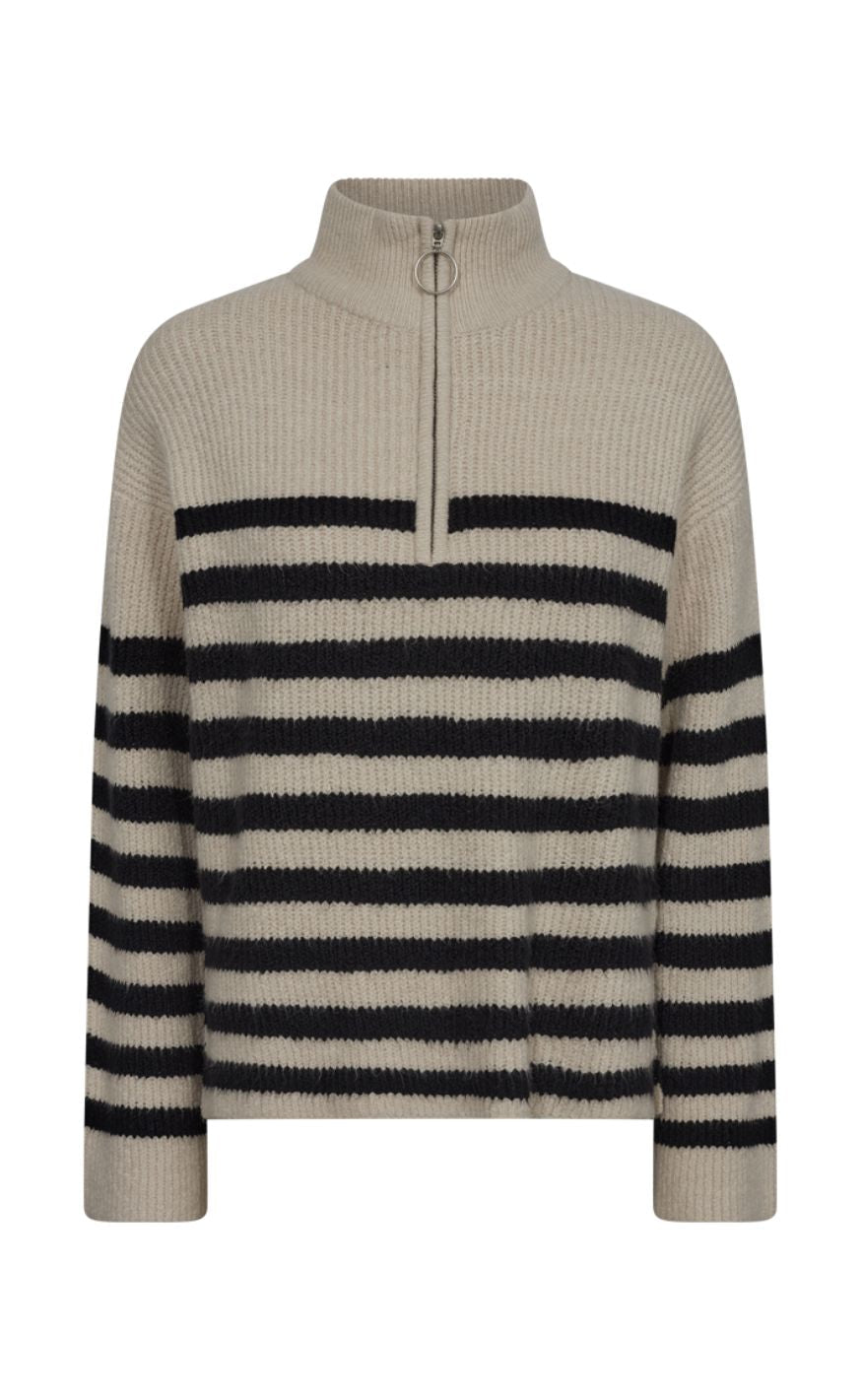 Freequent Pullover - Coxy - Moonbeam W. Black