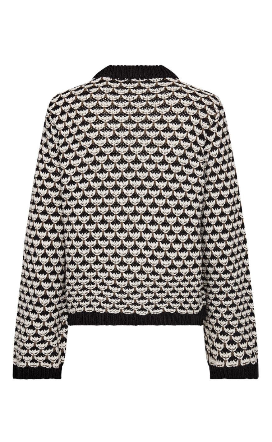 Freequent Pullover - Flippy - Black W. Off White
