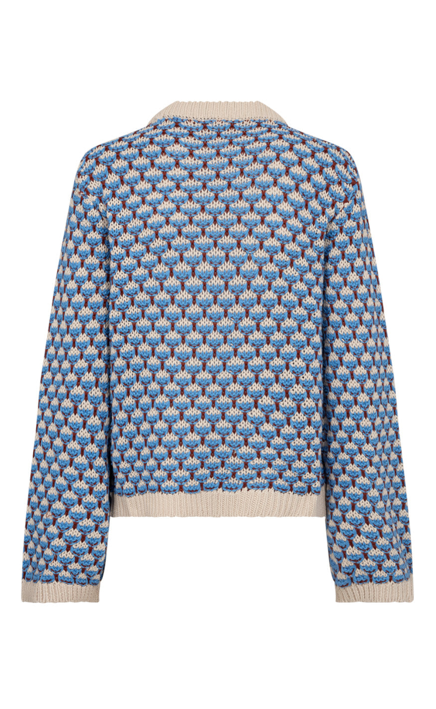 Freequent Pullover - Flippy - Moonbeam W. Azure Blue