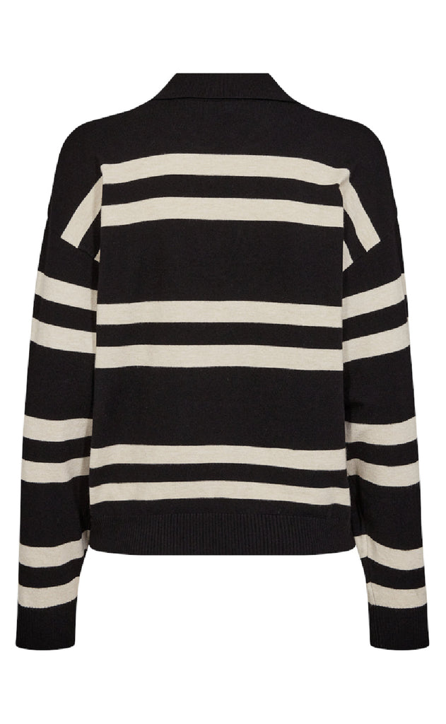 Freequent Pullover - Flow - Black w. Moonbeam Melange