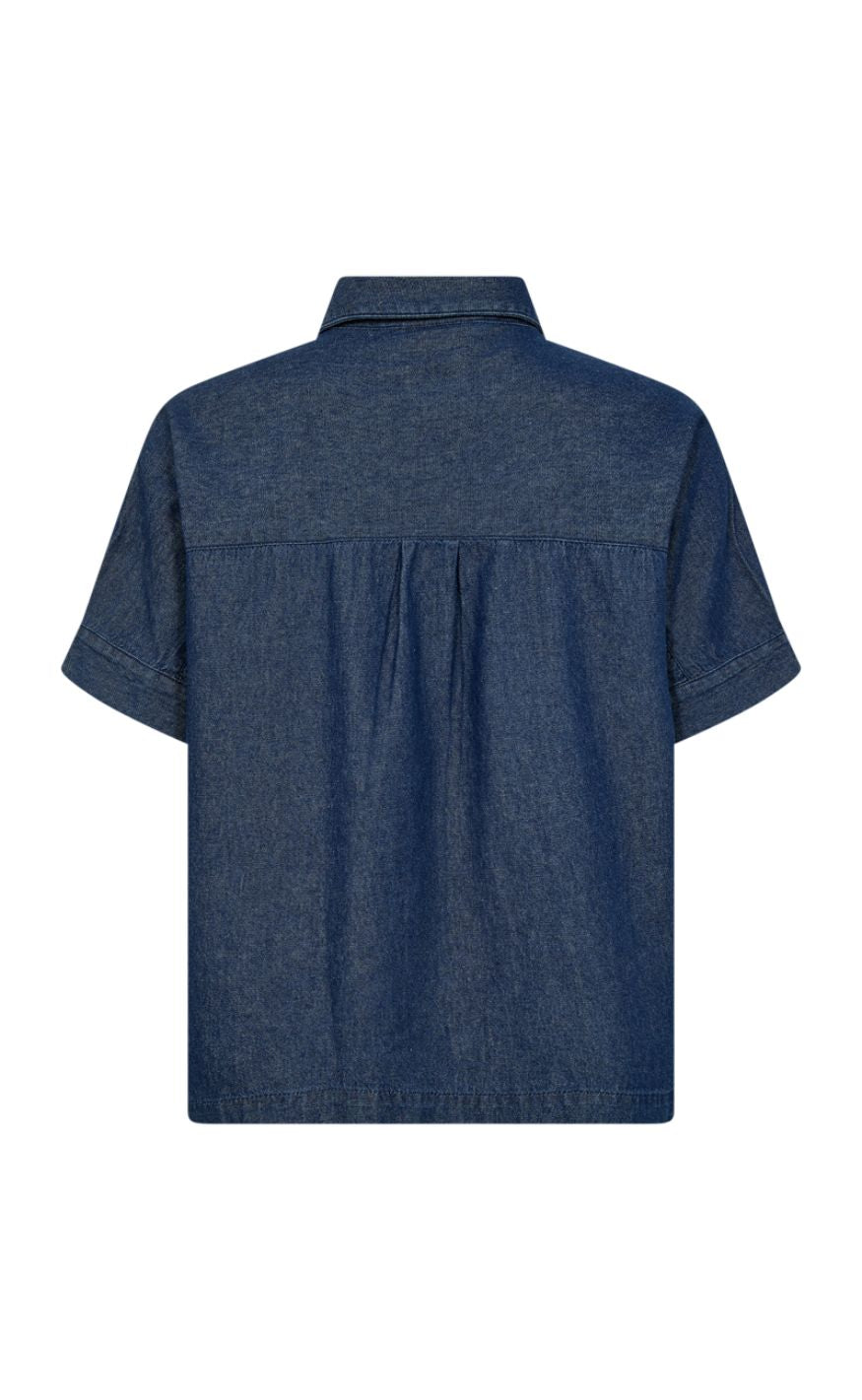 Freequent Skjorte - Esronda - Dark Blue Denim
