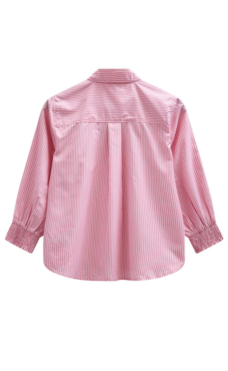 Freequent Skjorte - Evalina - Wild Orchid w. Star Off-white
