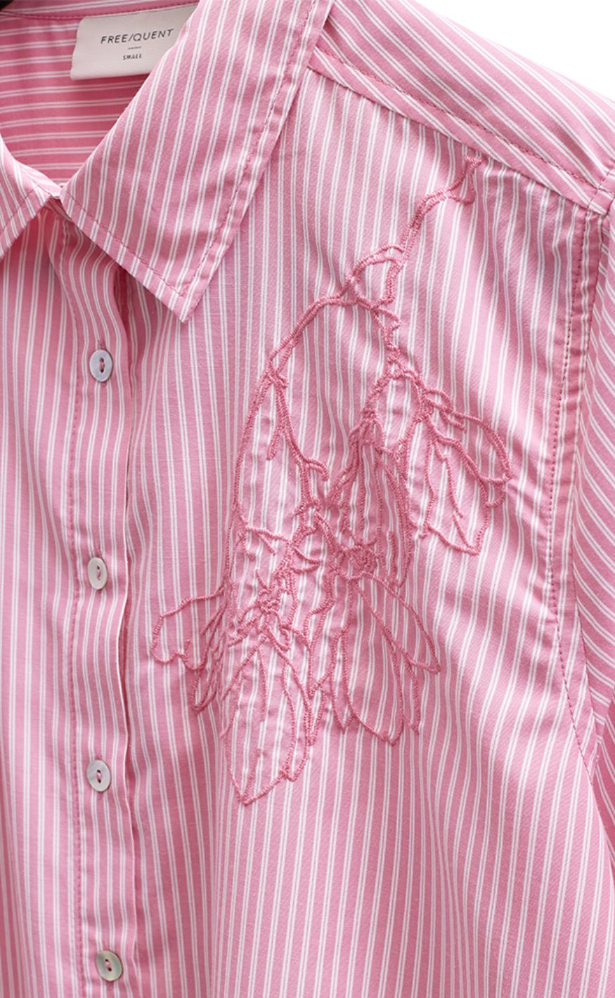 Freequent Skjorte - Evalina - Wild Orchid w. Star Off-white