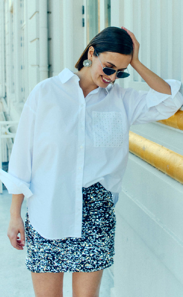 Freequent Skjorte - Kamille - Bright White