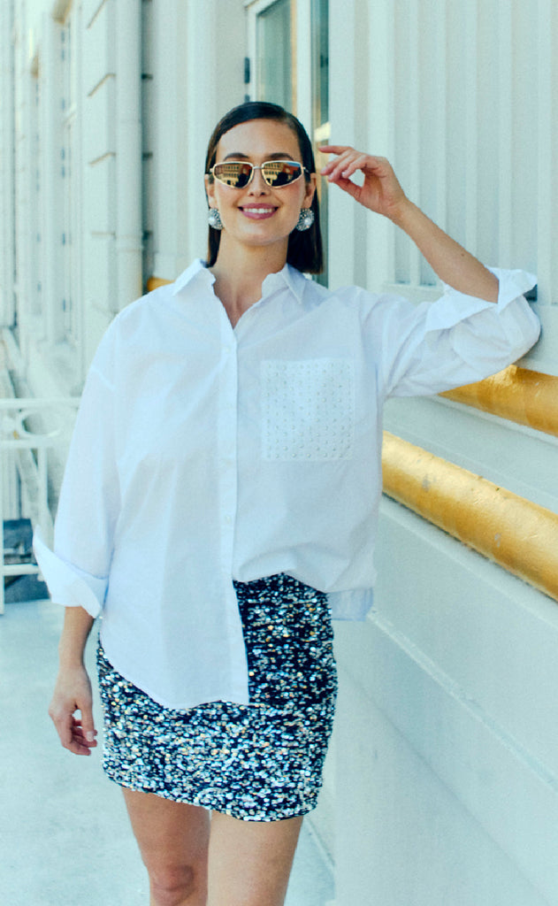 Freequent Skjorte - Kamille - Bright White