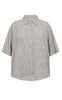 Freequent Skjorte - Lava - Coffee Bean w. Star Off-white