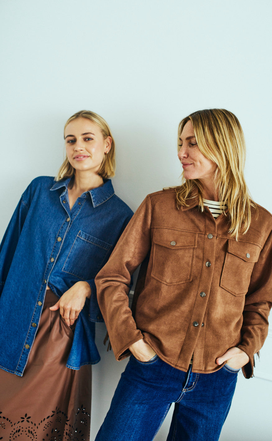 Freequent Skjorte - Lisea - Medium Blue Denim