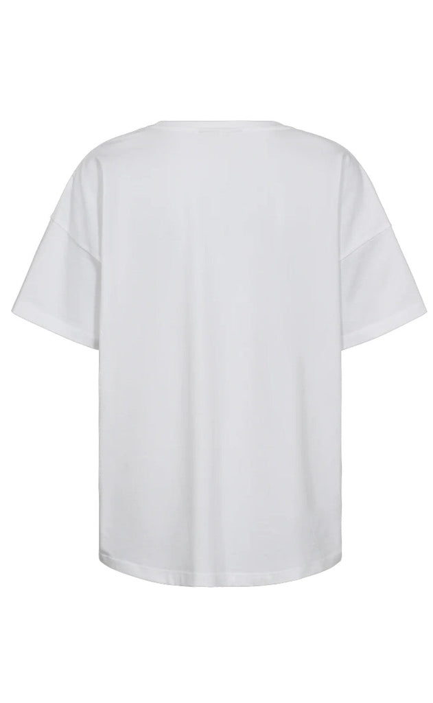 Freequent T-shirt - Fenjal - Brilliant White w. Goldfinch
