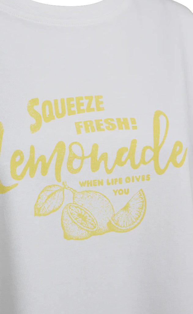 Freequent T-shirt - Fenjal - Brilliant White w. Goldfinch