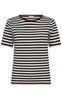 Freequent T-skjorte - Liana - Coffee Bean w. Star Off-white