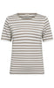 Freequent T-skjorte - Liana - Simply Taupe w. Star Off-white