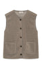 Freequent Vest - Teddy - Desert Taupe