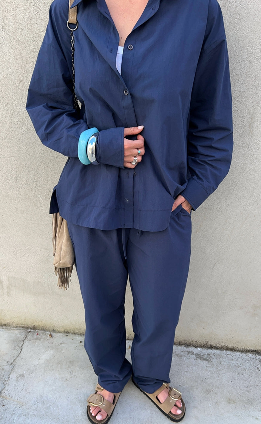 Freequent Skjorte - Jally - Navy Blazer