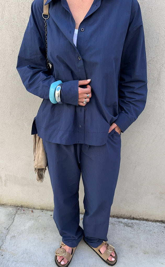 Freequent Skjorte - Jally - Navy Blazer