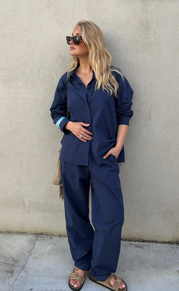 Freequent Skjorte - Jally - Navy Blazer