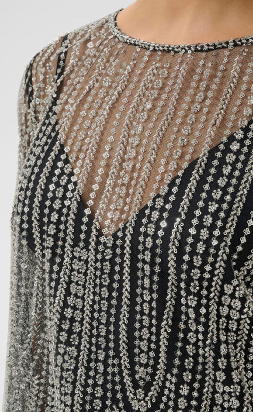 Gestuz Bluse - Sibba - Black/Silver