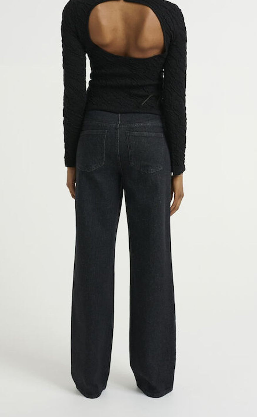 Gestuz Bukser - Zora - Dark black wash