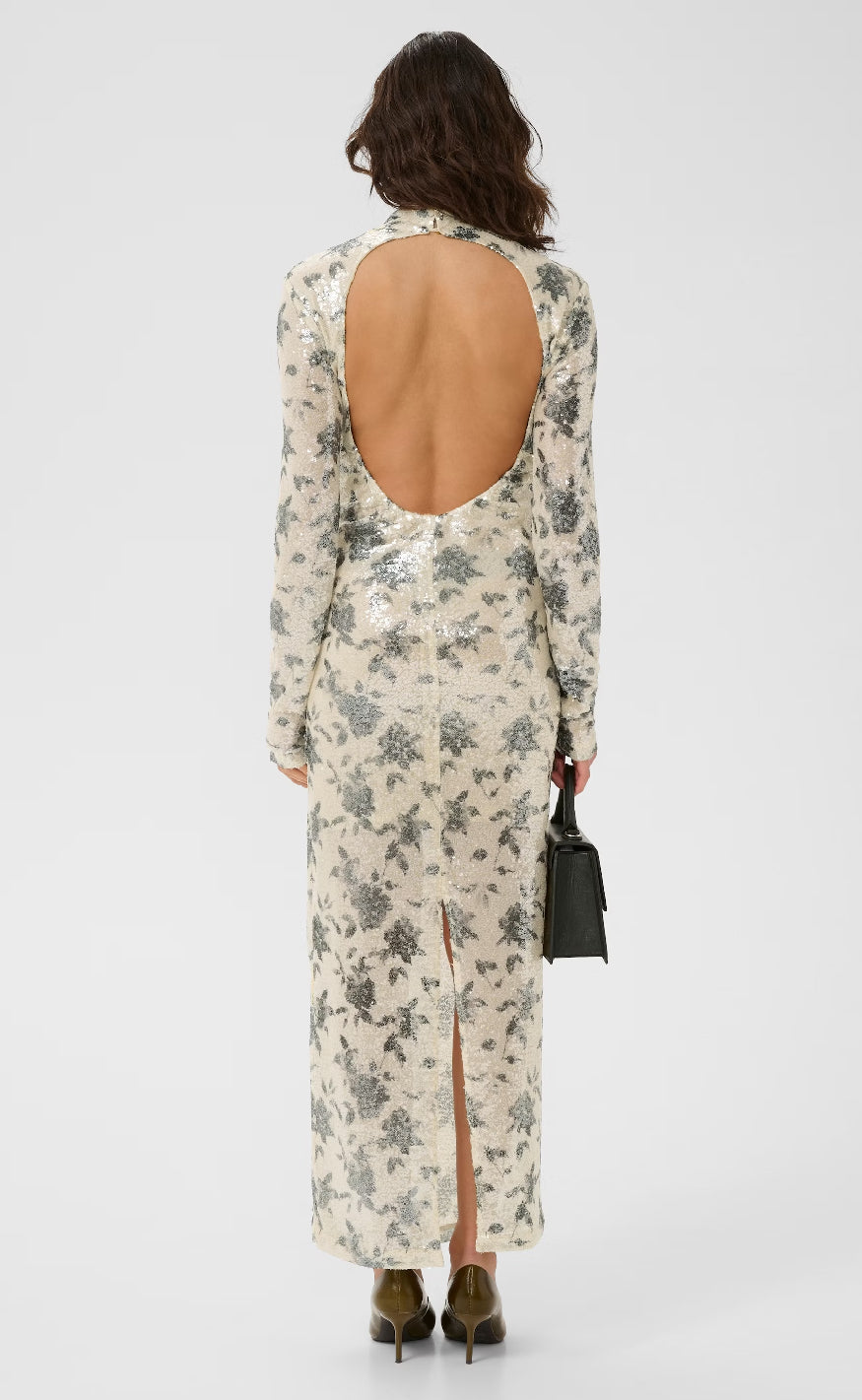 Gestuz Kjole - Sveda - Champagne/Black sequins
