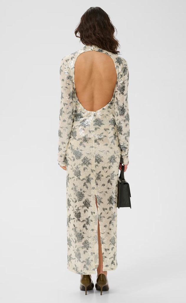 Gestuz Kjole - Sveda - Champagne/Black sequins