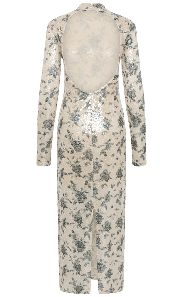 Gestuz Kjole - Sveda - Champagne/Black sequins