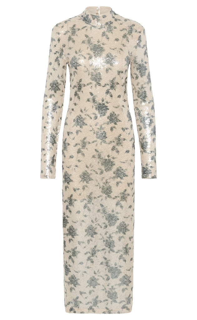 Gestuz Kjole - Sveda - Champagne/Black sequins