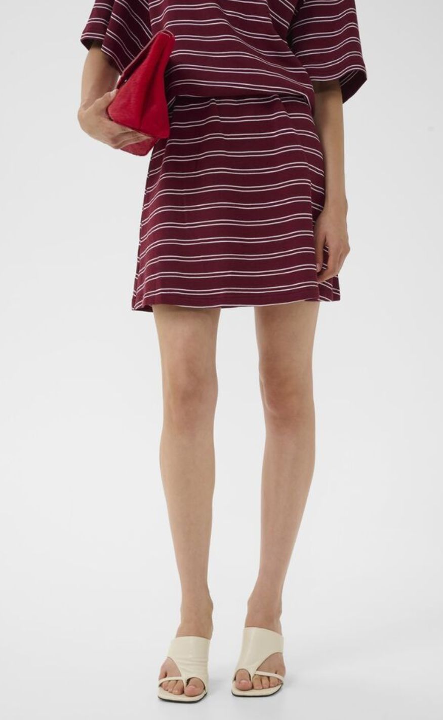 Gestuz Skjørt - Pilova - Cabernet Striped
