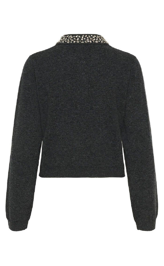 Gestuz Pullover - Manzi - Deep Graphite Melange