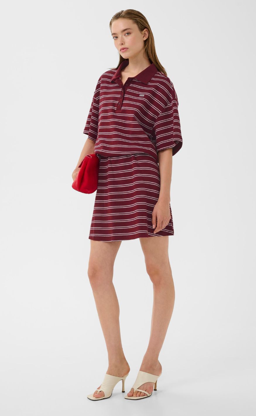 Gestuz T-shirt - Pilova - Cabernet Striped