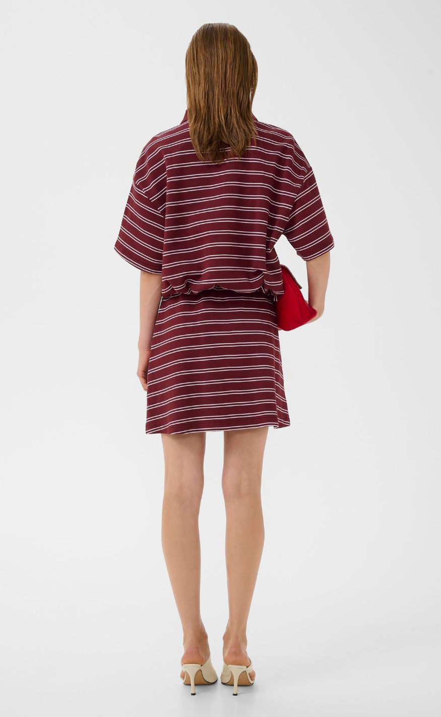 Gestuz T-shirt - Pilova - Cabernet Striped