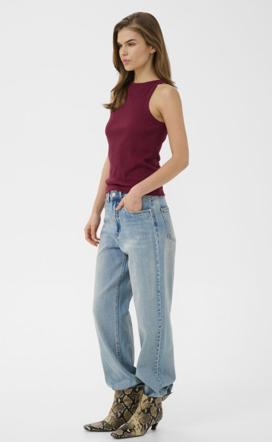 Gestuz Topp - Drew Logo 2.0 - Cabernet