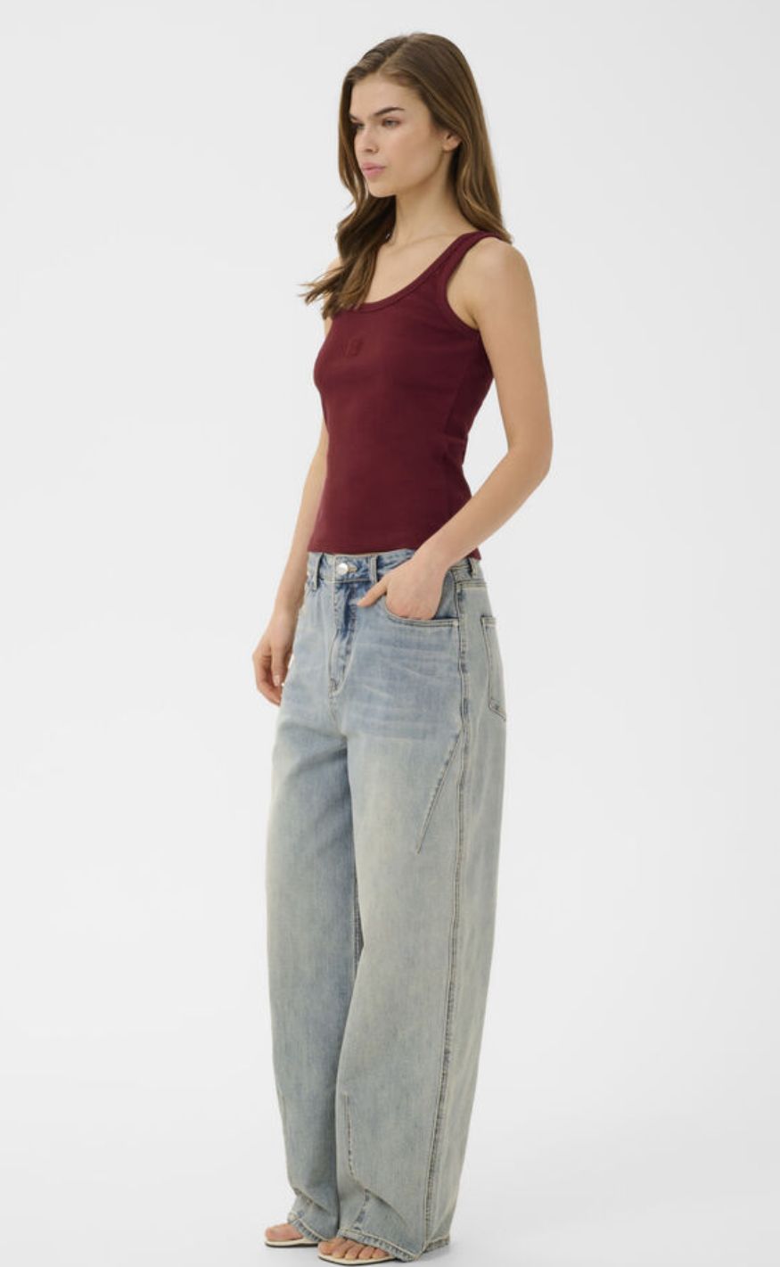 Gestuz Topp - Drew Logo Topp 2.0 - Cabernet